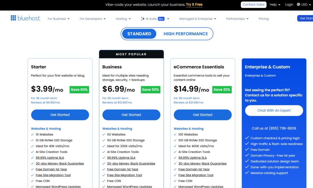 Bluehost Web Hosting